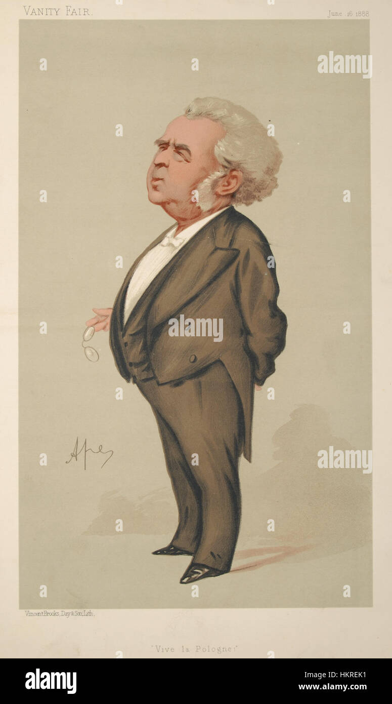 Una caricatura di Charles Floquet, politico francese e primo ministro, apparsa in *Vanity Fair* il 16 giugno 1888. L'illustrazione satira la sua influenza politica e la sua carriera. Foto Stock
