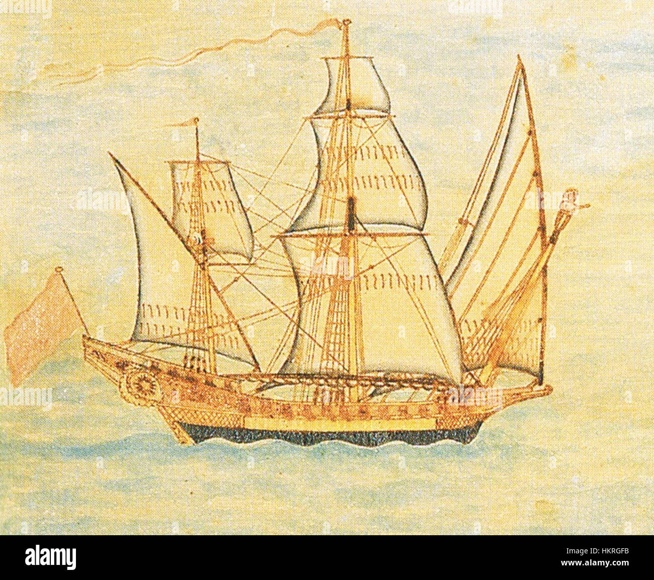 Questo dipinto di Christian Boers intitolato *Pirataatak* (attacco pirata) del 1769 raffigura una scena drammatica di pirateria. L'attenzione dell'artista per i dettagli e la composizione dinamica cattura il caos dell'attacco. Foto Stock