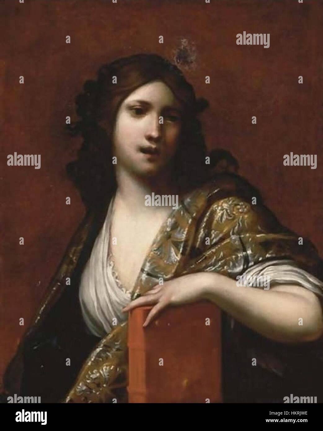 Clio, la musa della Storia da Francesco Furini Foto stock Alamy