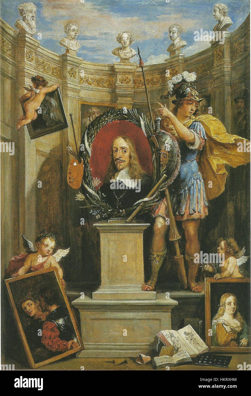 David Teniers il Giovane - richiesta di cofinanziamento per il Theatrum Pictorium 1673 Foto Stock