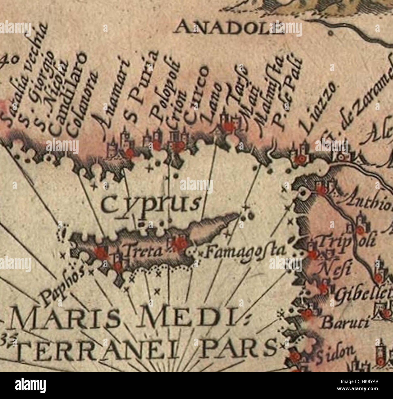 Questo pezzo, intitolato 'Deliniantur in hac tabula. D', è un'opera d'arte che presenta un dettagliato lavoro di linea e precisione nel suo design. Il titolo suggerisce che può trattarsi di una mappa o di un disegno tecnico, che offre informazioni sugli studi cartografici o architettonici. Le linee e le forme precise suggeriscono un focus sull'illustrazione scientifica o tecnica. Foto Stock