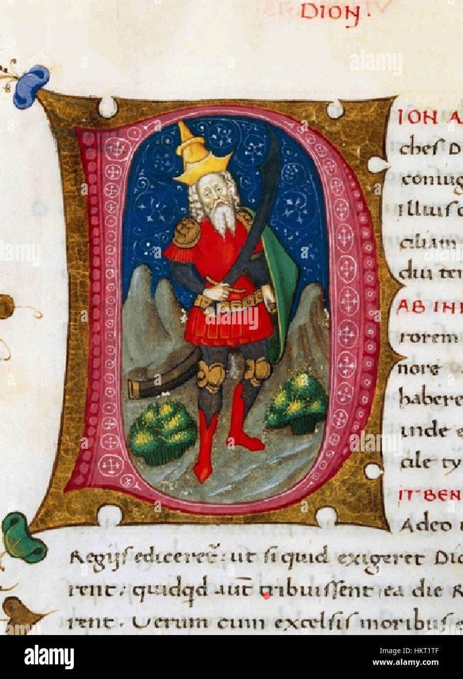 Dion di Siracusa fu un filosofo e sovrano greco che giocò un ruolo chiave nel panorama politico di Siracusa nel IV secolo a.C.. Questa opera d'arte rappresenta la sua influenza nella società greca antica, evidenziando i suoi contributi politici e intellettuali. Foto Stock