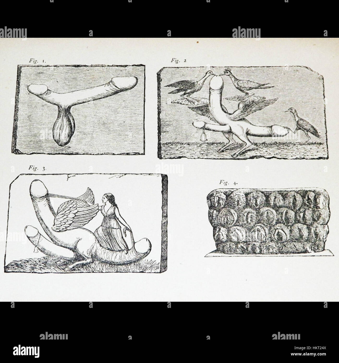 Questo lavoro esplora il culto di Priapo, un'antica divinità romana, e le sue connessioni con le pratiche teologiche mistiche nel mondo antico. Le illustrazioni raffigurano rappresentazioni simboliche associate al culto della divinità. Foto Stock