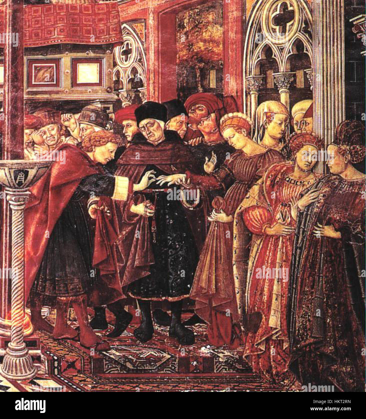 Domenico di Bartolo il matrimonio del Foundlings 1440 Foto Stock