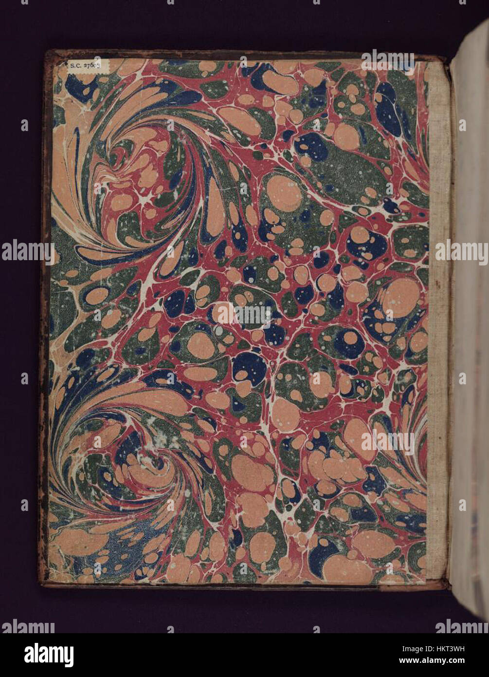 Un manoscritto delle biblioteche Bodleiane con le commedie di Terence. La copertina superiore interna mostra intricate illuminazioni, tipiche del disegno manoscritto medievale, che riflettono l'arte e l'artigianato dell'epoca. Foto Stock