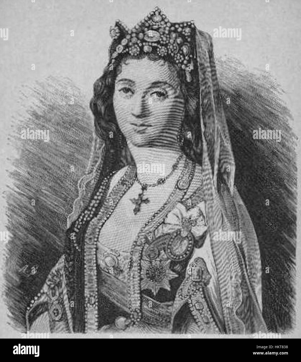 Ekaterina Chavchavadze era una nobildonna e artista georgiana, nota per i suoi contributi all'arte e alla cultura georgiana. Faceva parte della famiglia Chavchavadze, una delle famiglie più importanti nella storia della Georgia. Le sue opere sono apprezzate per il loro significato artistico e culturale, rappresentando il patrimonio e la storia georgiani. Foto Stock