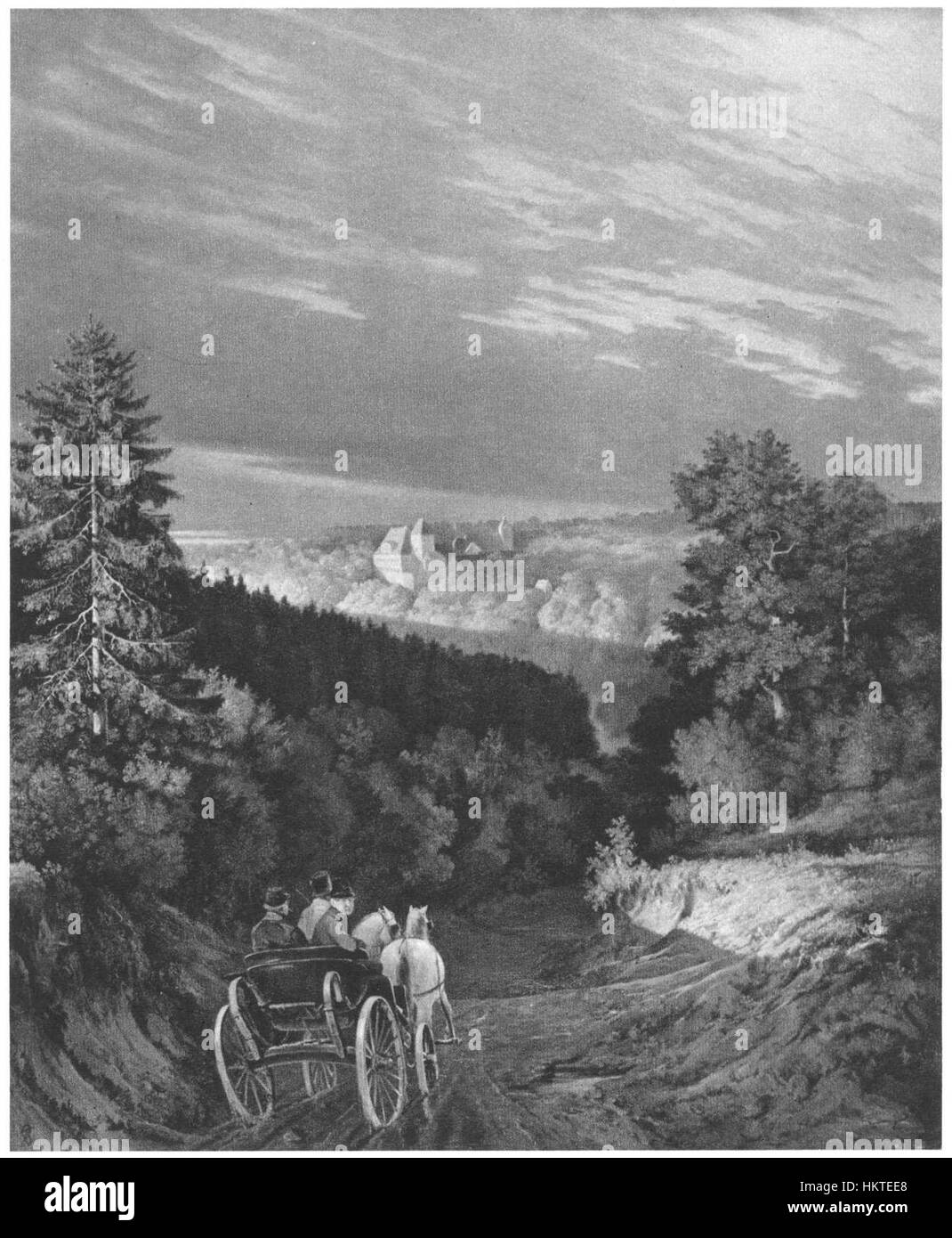 Ferdinand von Rayski Schloss Bieberstein Foto Stock