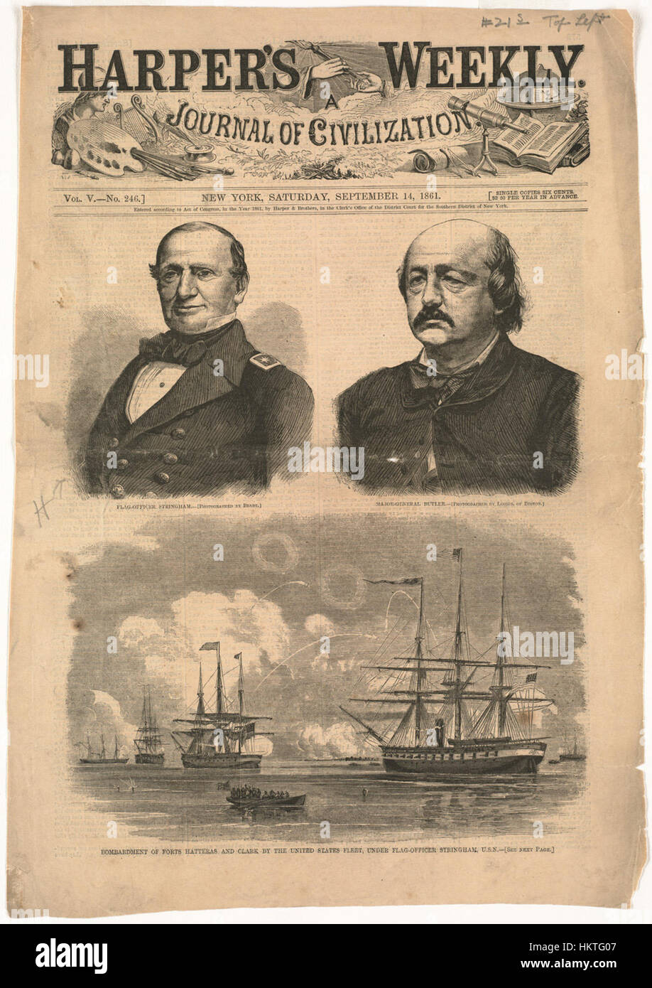Questo dipinto ad olio raffigura il Flag-Officer Stringham, una figura navale, in un ritratto della metà del XIX secolo. Il pezzo fa parte della collezione della Boston Public Library, che riflette la storica leadership marittima. Foto Stock