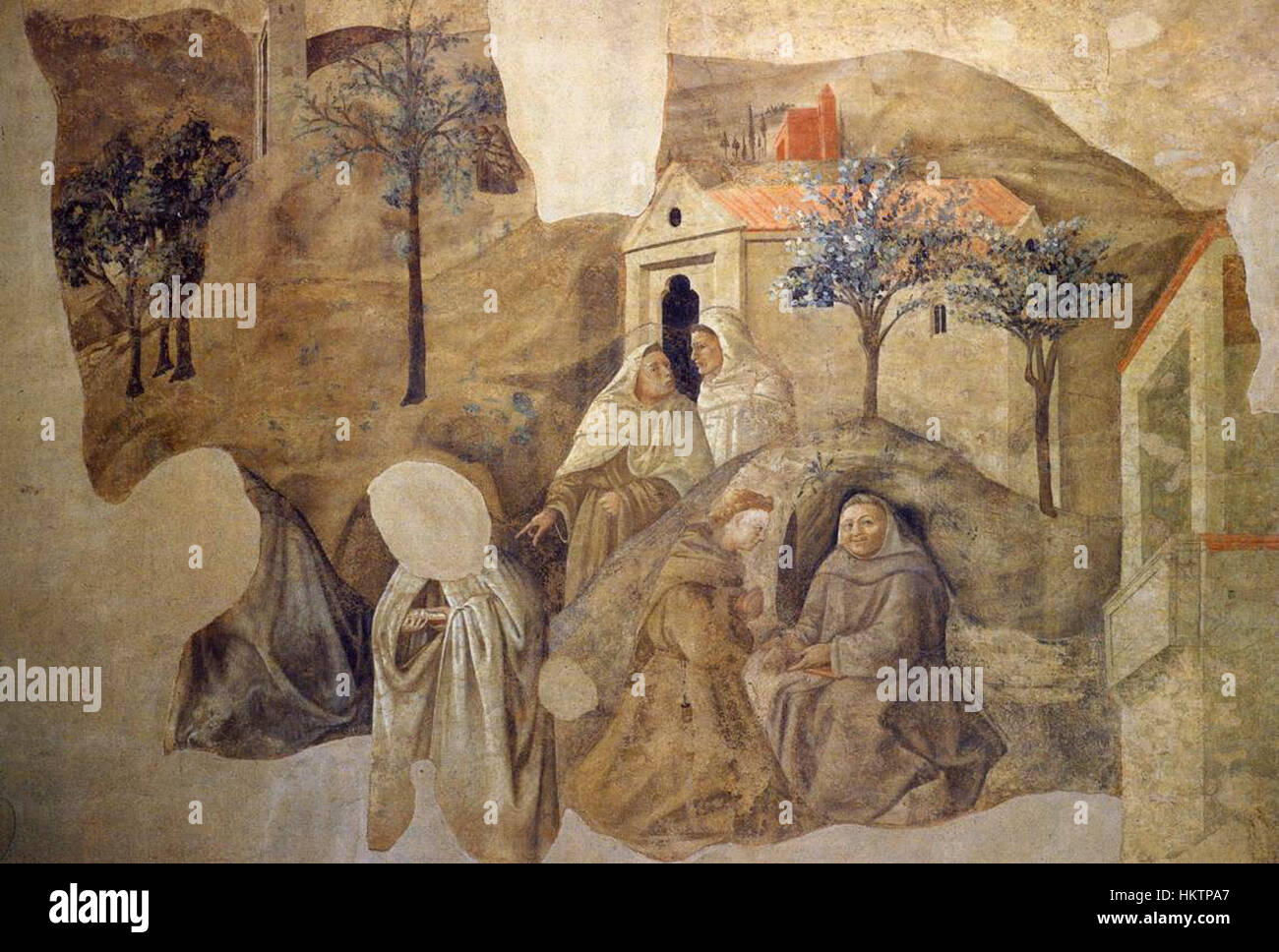 Fra Filippo Lippi - Conferma della Regola Carmelitana (dettaglio) - WGA13167 Foto Stock