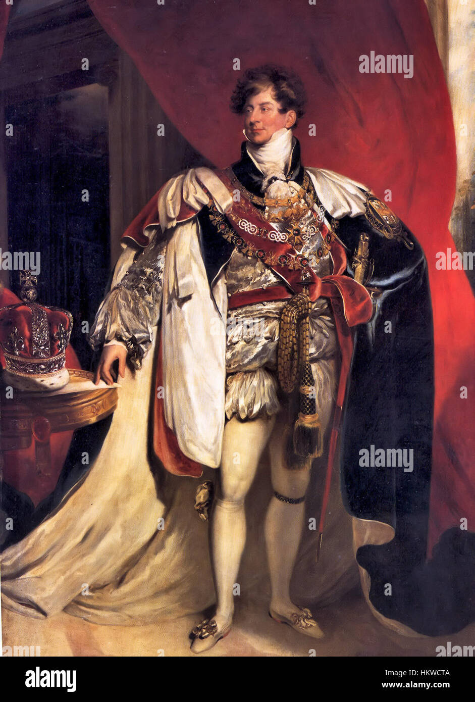 George IV van het Verenigd Koninkrijk Foto Stock