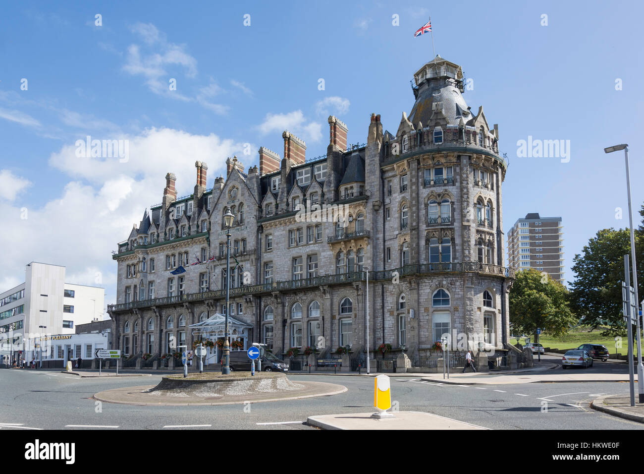 Il Duca di Cornovaglia Hotel, Millbay Road, Plymouth, Devon, Inghilterra, Regno Unito Foto Stock