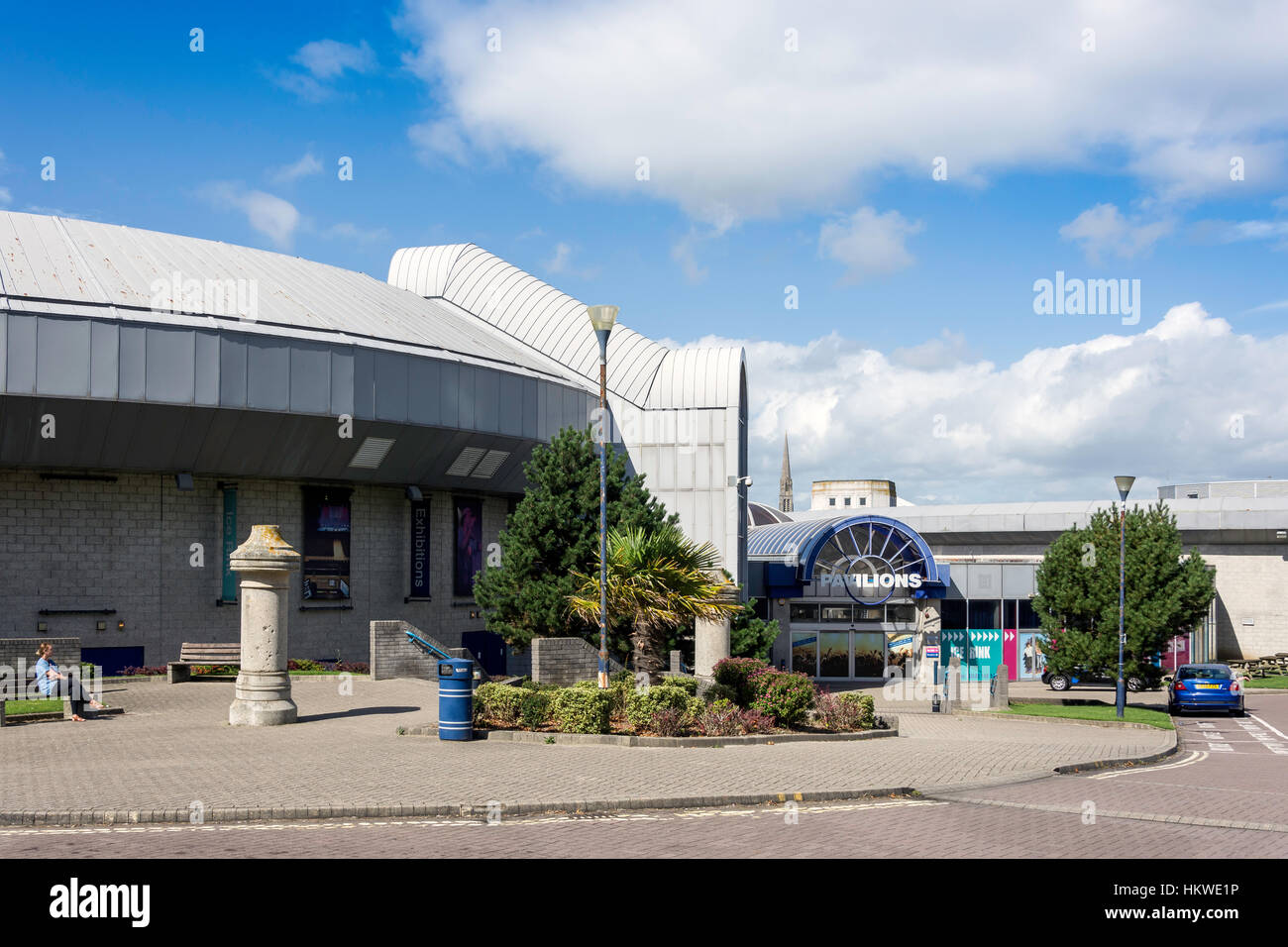 Plymouth Pavilions entertainment & sports complex, Millbay Road, Plymouth, Devon, Inghilterra, Regno Unito Foto Stock