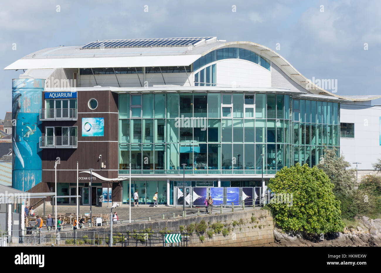 National Marine Aquarium, corda a piedi, Coxside, Plymouth Devon, Inghilterra, Regno Unito Foto Stock