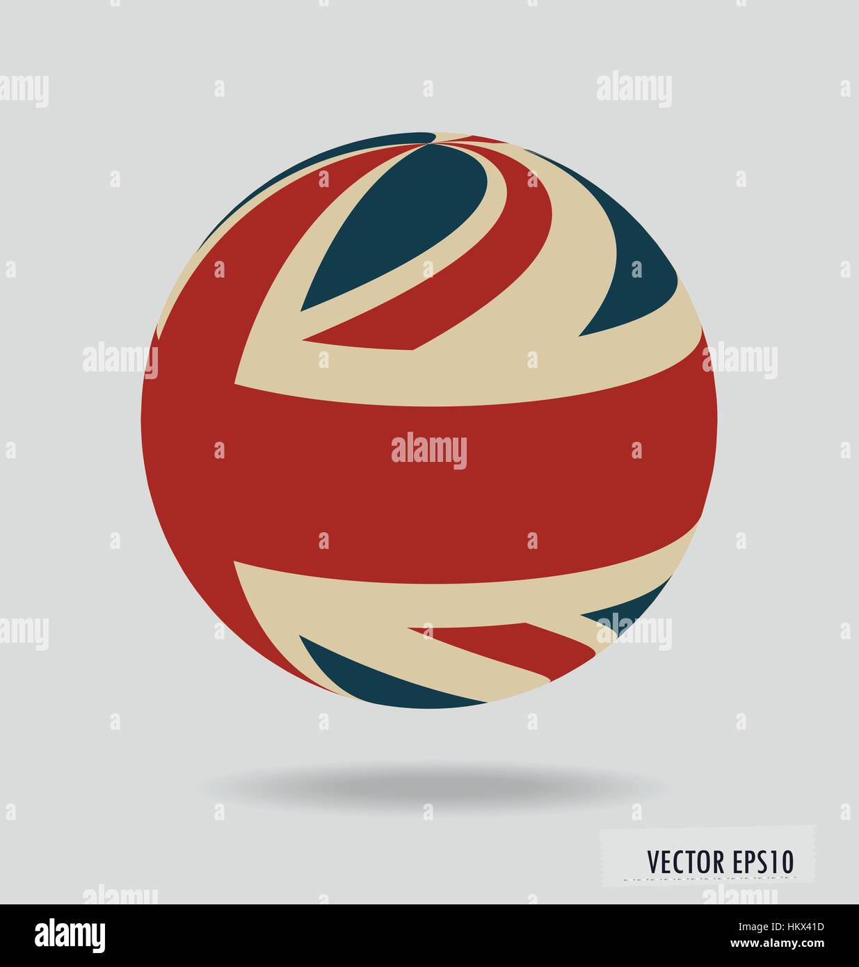 Bandiera britannica. Illustrazione Vettoriale. Illustrazione Vettoriale
