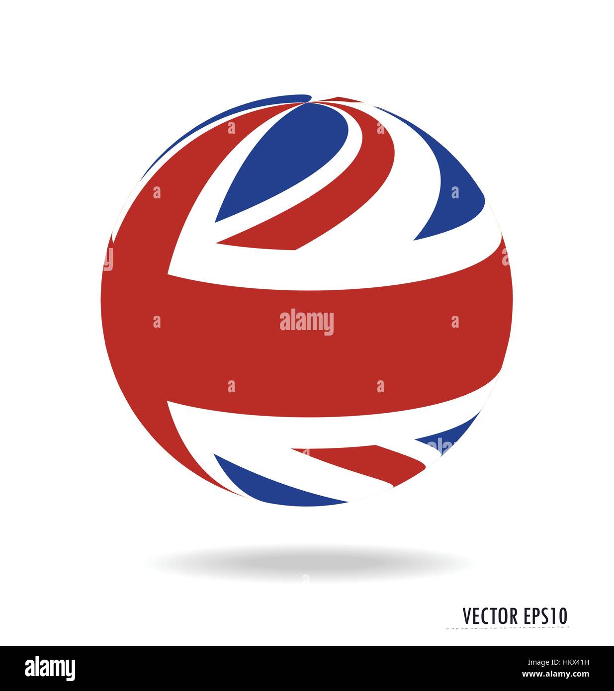 Bandiera britannica. Illustrazione Vettoriale. Illustrazione Vettoriale