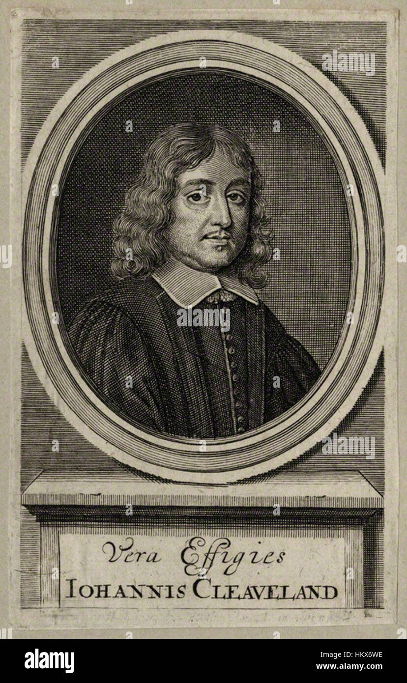 Questo ritratto di John Cleveland, probabilmente dipinto nel XVII secolo, riflette le tecniche tradizionali di ritrattistica del periodo. Mostra l'attenzione dell'artista nel catturare la personalità e lo status del soggetto. Foto Stock Questo ritratto di John Cleveland, probabilmente dipinto nel XVII secolo, riflette le tecniche tradizionali di ritrattistica del periodo. Mostra l'attenzione dell'artista nel catturare la personalità e lo status del soggetto. Foto Stock