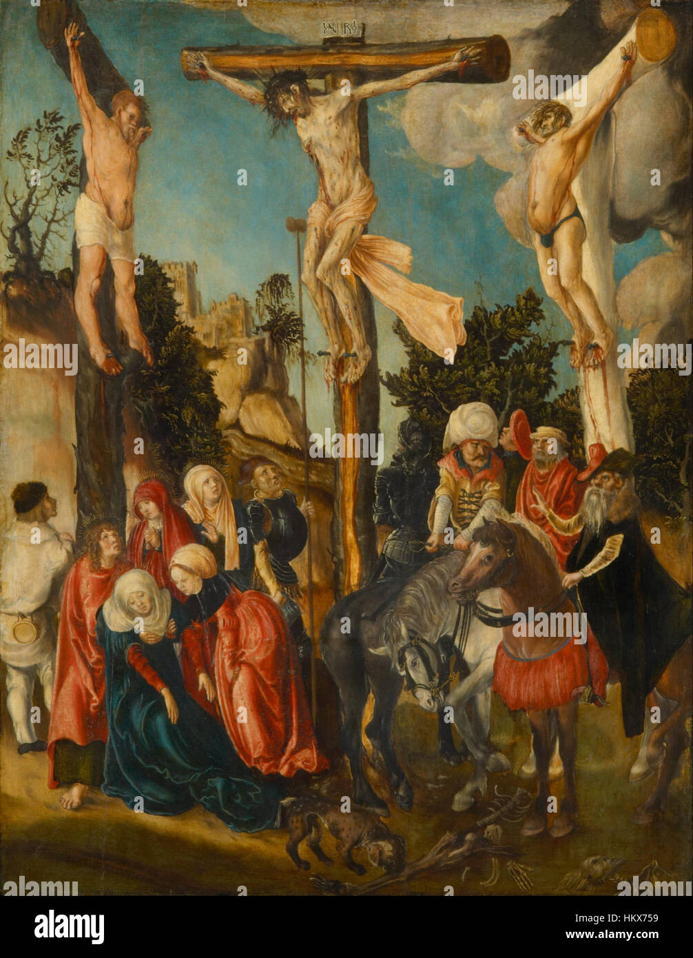 Lucas Cranach il Vecchio - la crocifissione - Google Art Project (679844) Foto Stock