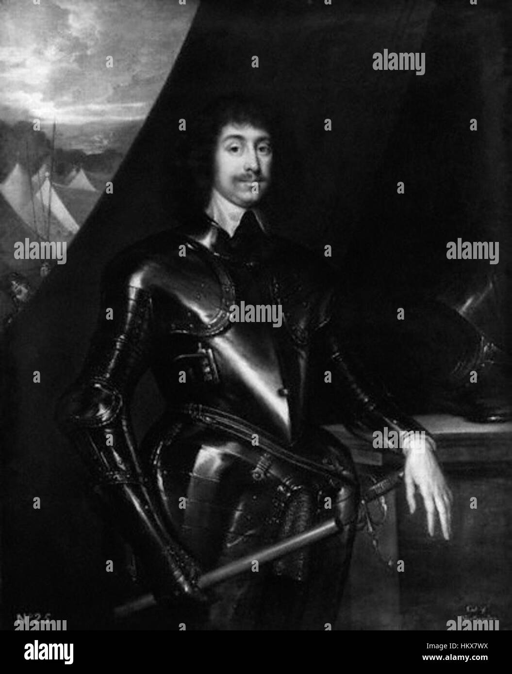 Questo ritratto di Spencer Compton, II conte di Northampton, cattura la figura aristocratica in uno stile classico del XVIII secolo. Enfatizza il suo status e la sua identità come parte della parìa inglese, esposta con eleganza e dettagli raffinati. Foto Stock