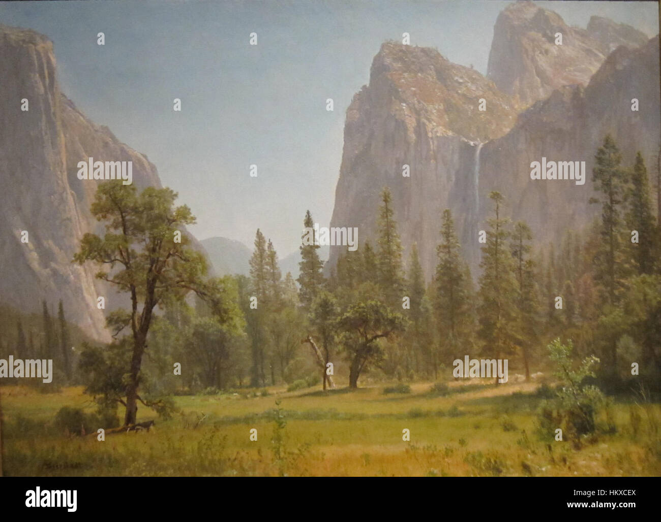 Bridal Veil Falls Yosemite Valley California Da Albert Bierstadt 1871 73 Foto Stock Alamy