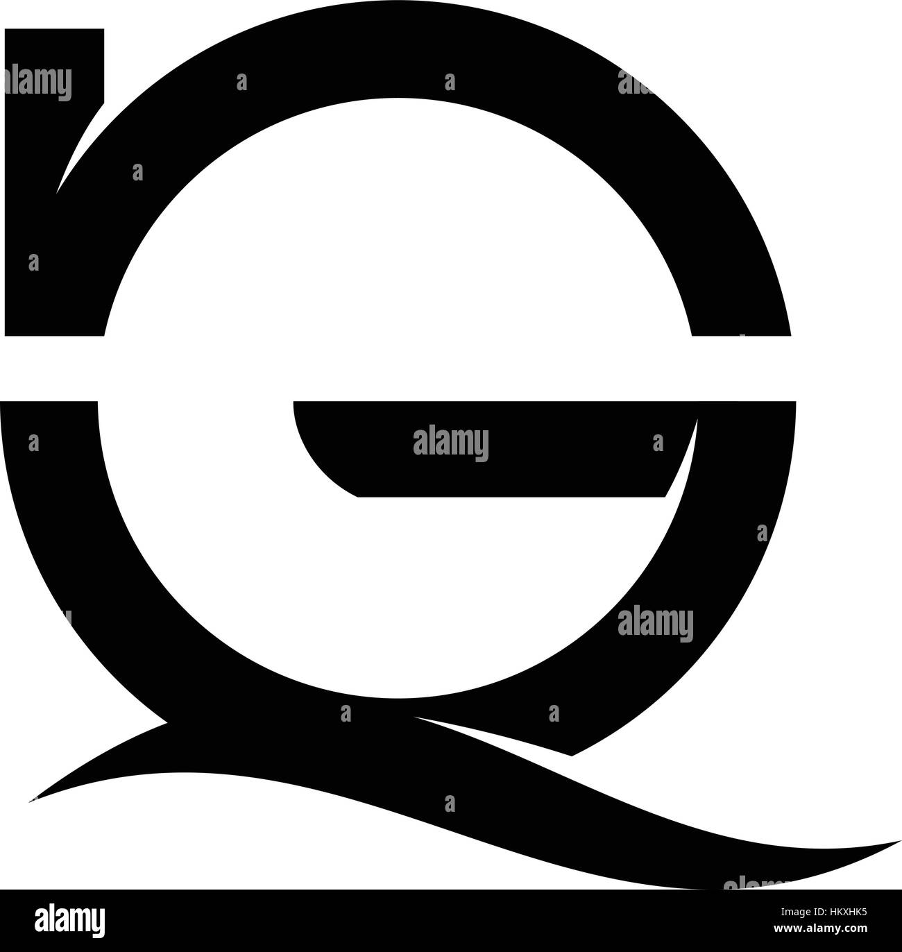 Logo lettera N G Illustrazione Vettoriale