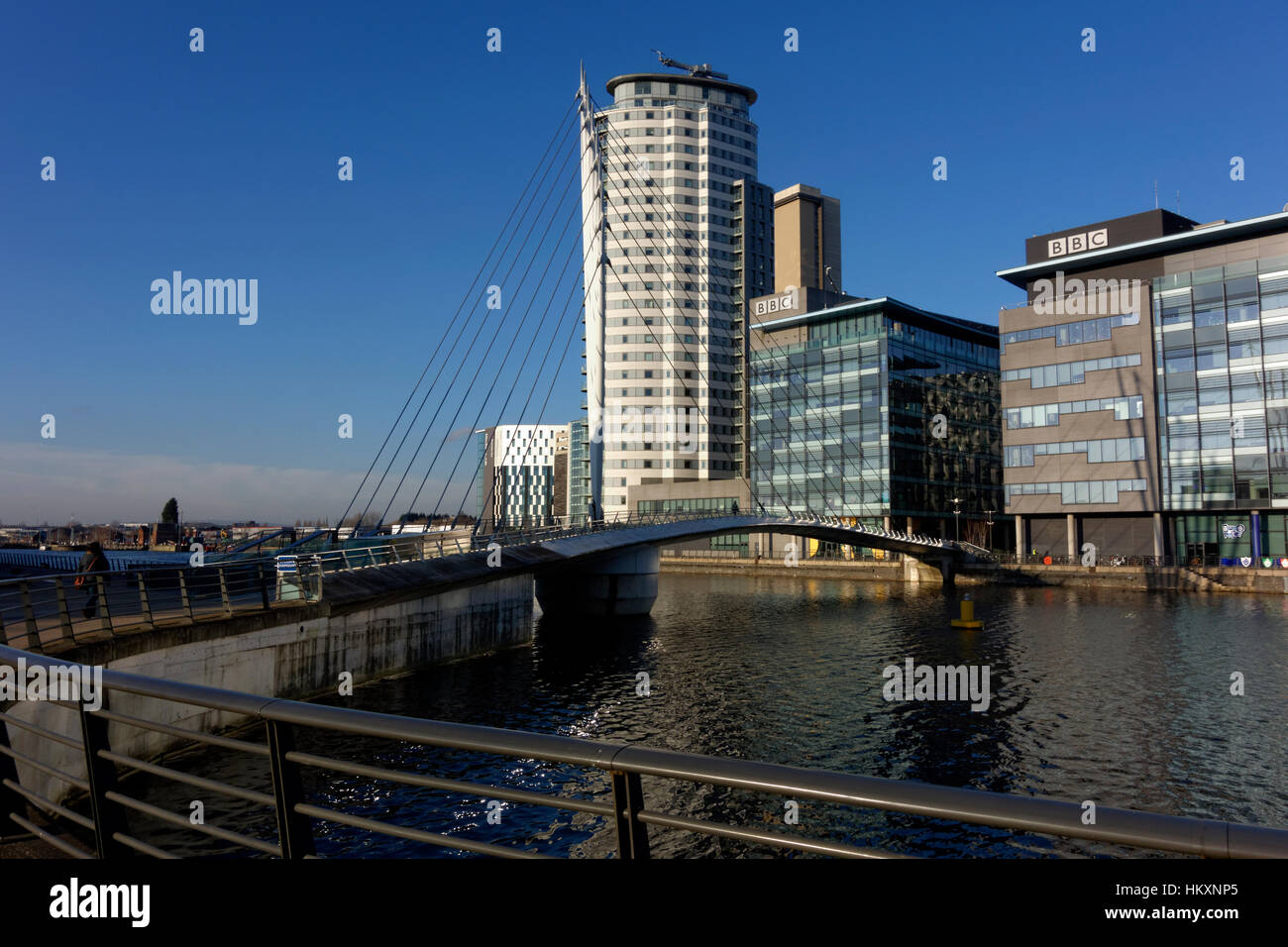 Gli studi televisivi, Media City, Salford Quays, Salford, Manchester, UK. Foto Stock