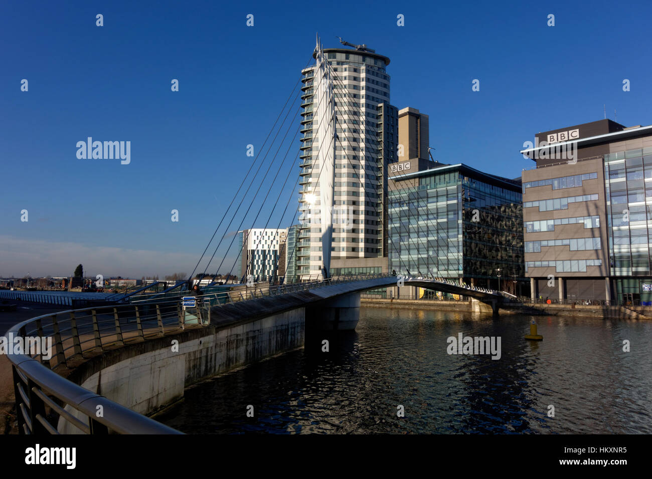 Gli studi televisivi, Media City, Salford Quays, Salford, Manchester, UK. Foto Stock