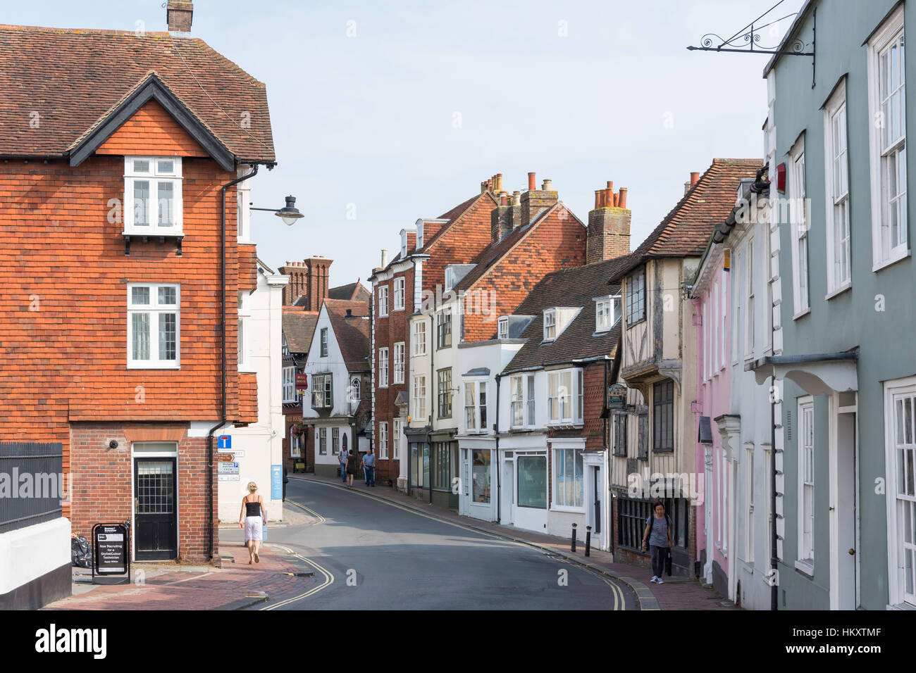 High Street, Lewes, East Sussex, England, Regno Unito Foto Stock