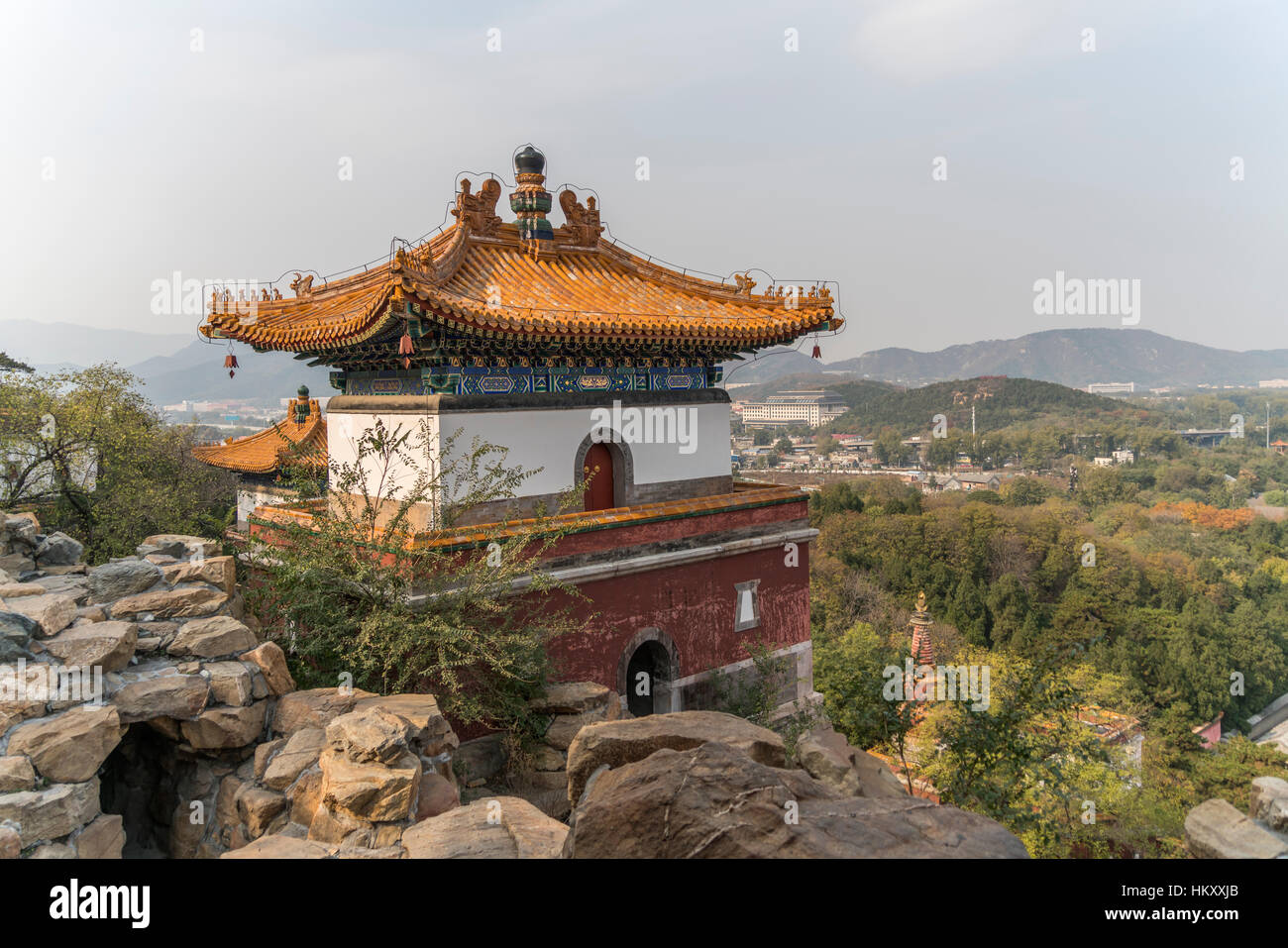 Il padiglione, il Summer Palace, Pechino, Cina Foto Stock