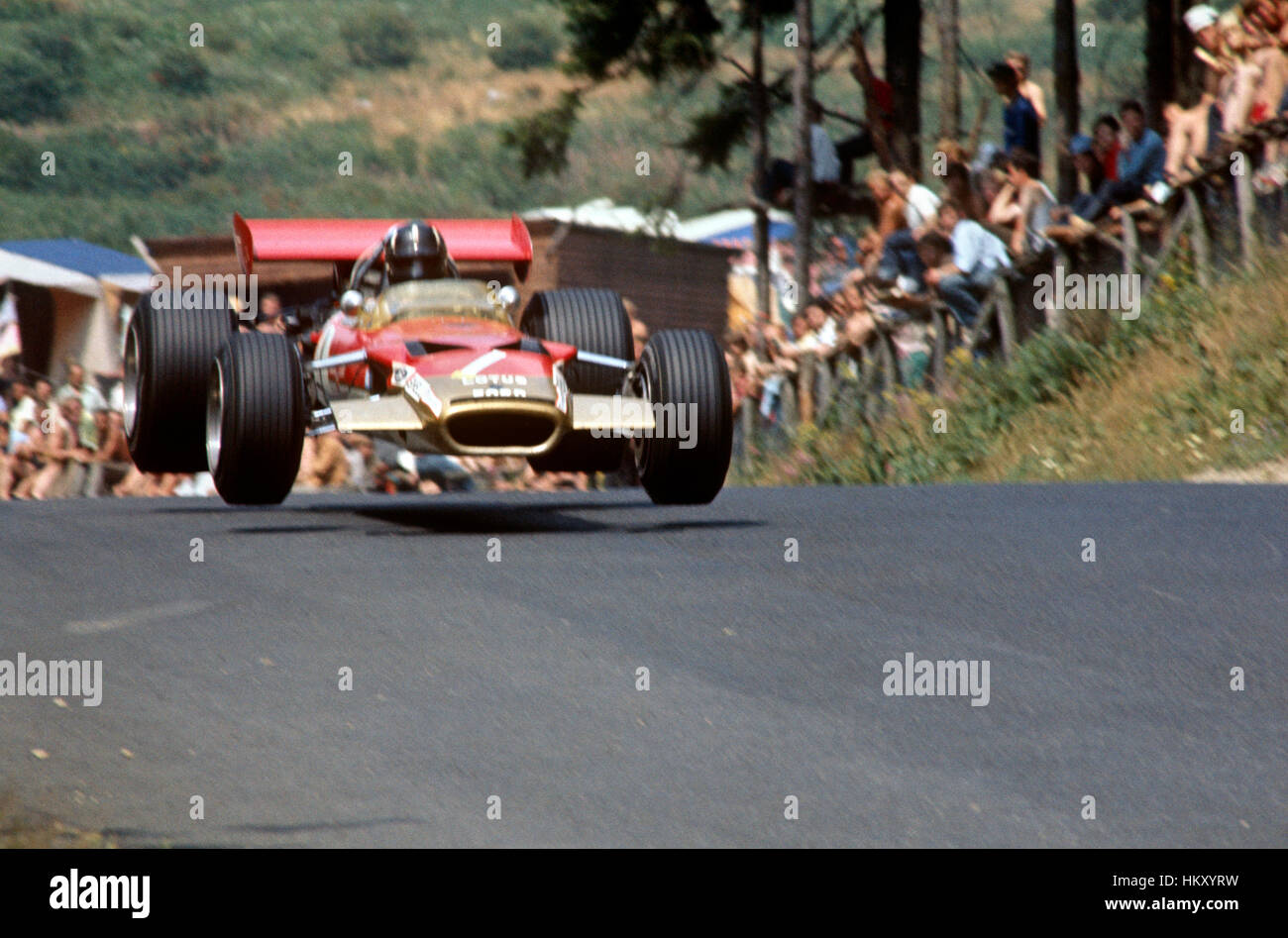 1969 Graham Hill Lotus 69 Nurburgring GP al quarto posto la Germania Foto Stock
