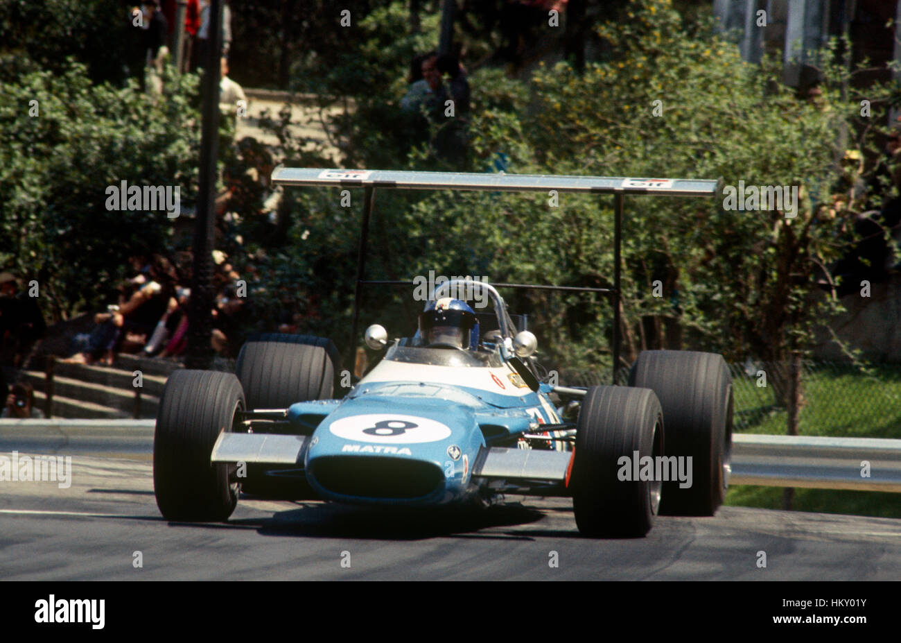 1969 Jean Pierre Beltoise francese Matra MS80 3a Parco di Montjuich GP di Spagna Spagna Foto Stock
