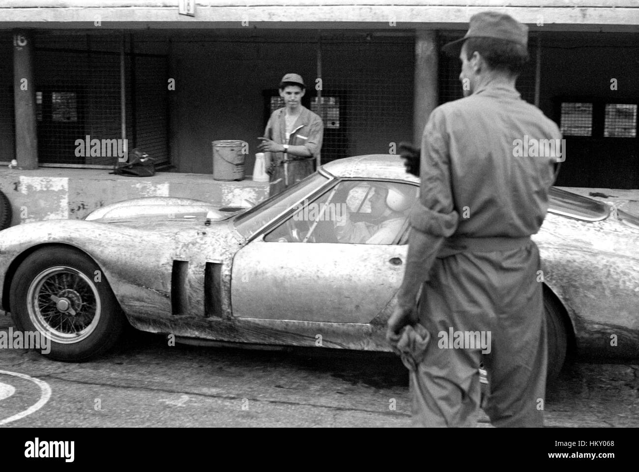 1961 Ferrari 250 GTO di test del prototipo Box Giotto Bizzarini Italiano Willy Mairesse Belga, Monza-FL Foto Stock