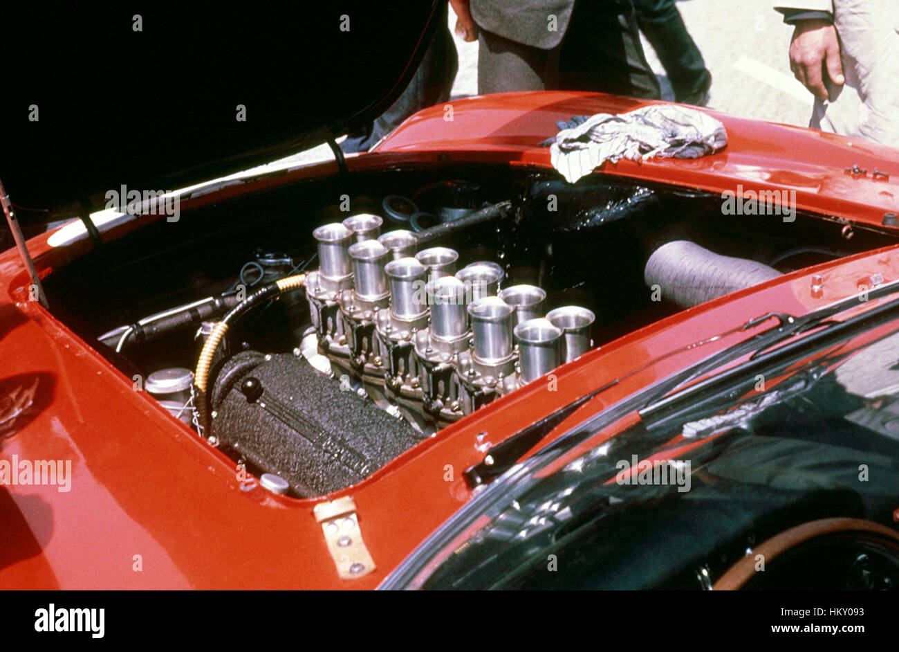 1963 Masten Gregory noi Ferrari 250LMB motore Le Mans 6 FL Foto Stock