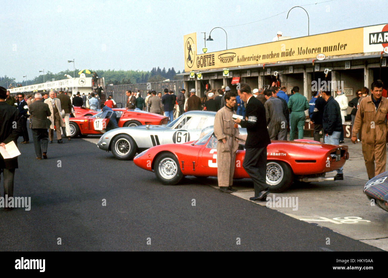 1964 Manfred Ramminger Ferrari 250 GTO Nurburgring 1000Ks griglia xx GG Foto Stock