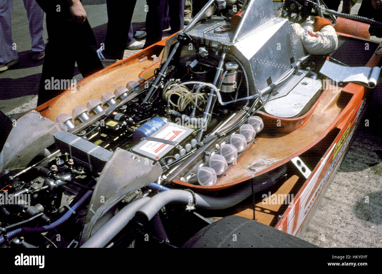 1975 Ferrari 312T motore GG Foto Stock