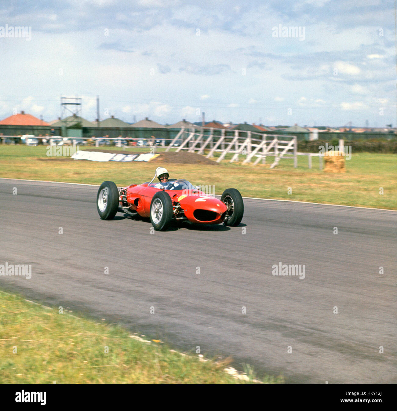 1961 Phil Hill noi Ferrari 156 Eglinton GP di Gran Bretagna : 2° GG Foto Stock