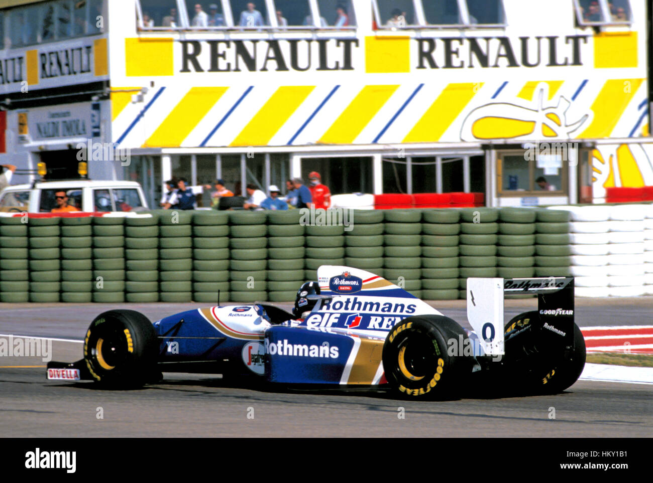 1994 Damon Hill GB Williams FW16 Magny-Cours GP francese secondo FL Foto Stock