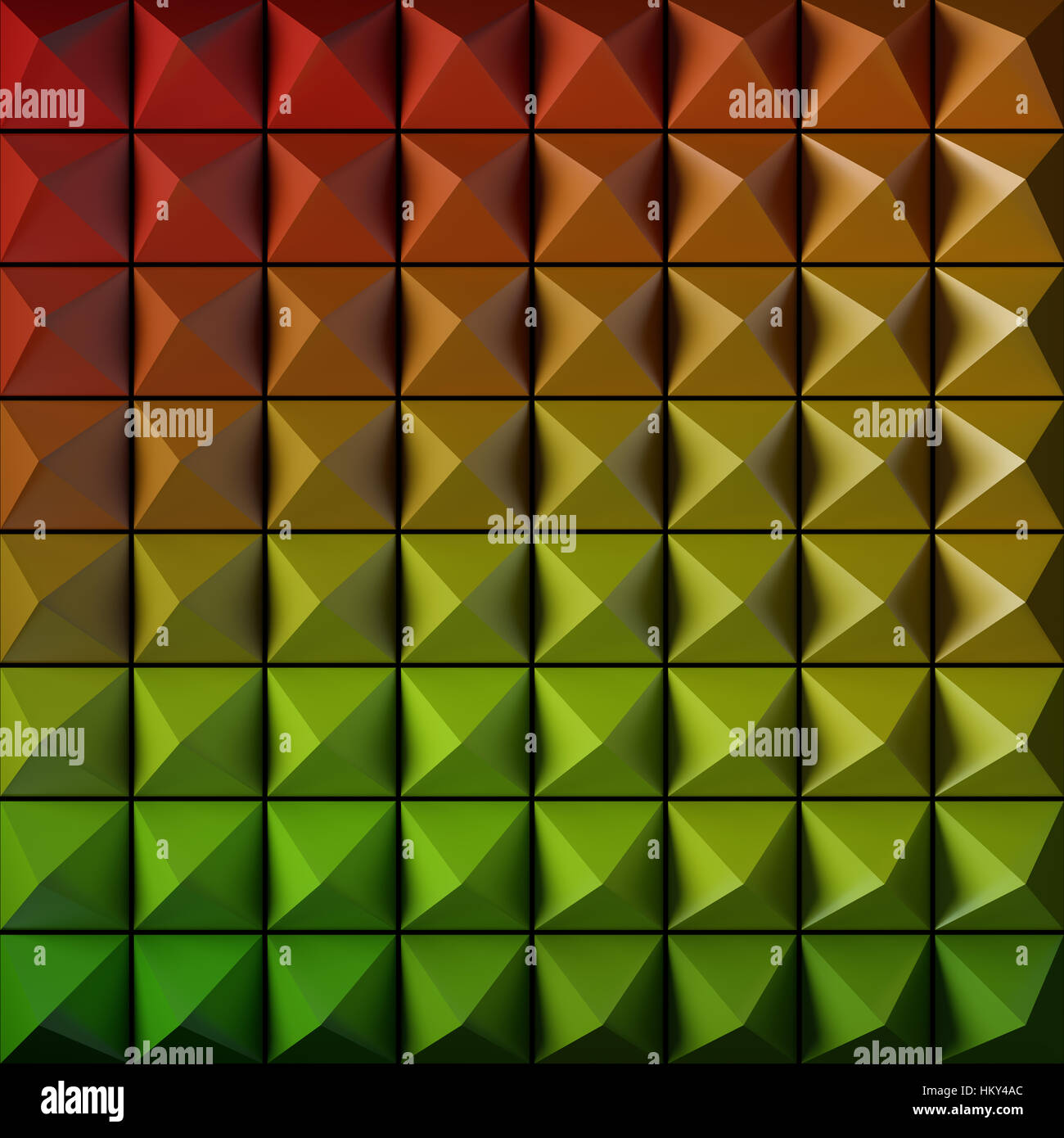 Piramide come sfondo astratto. 3d reso pattern. Foto Stock