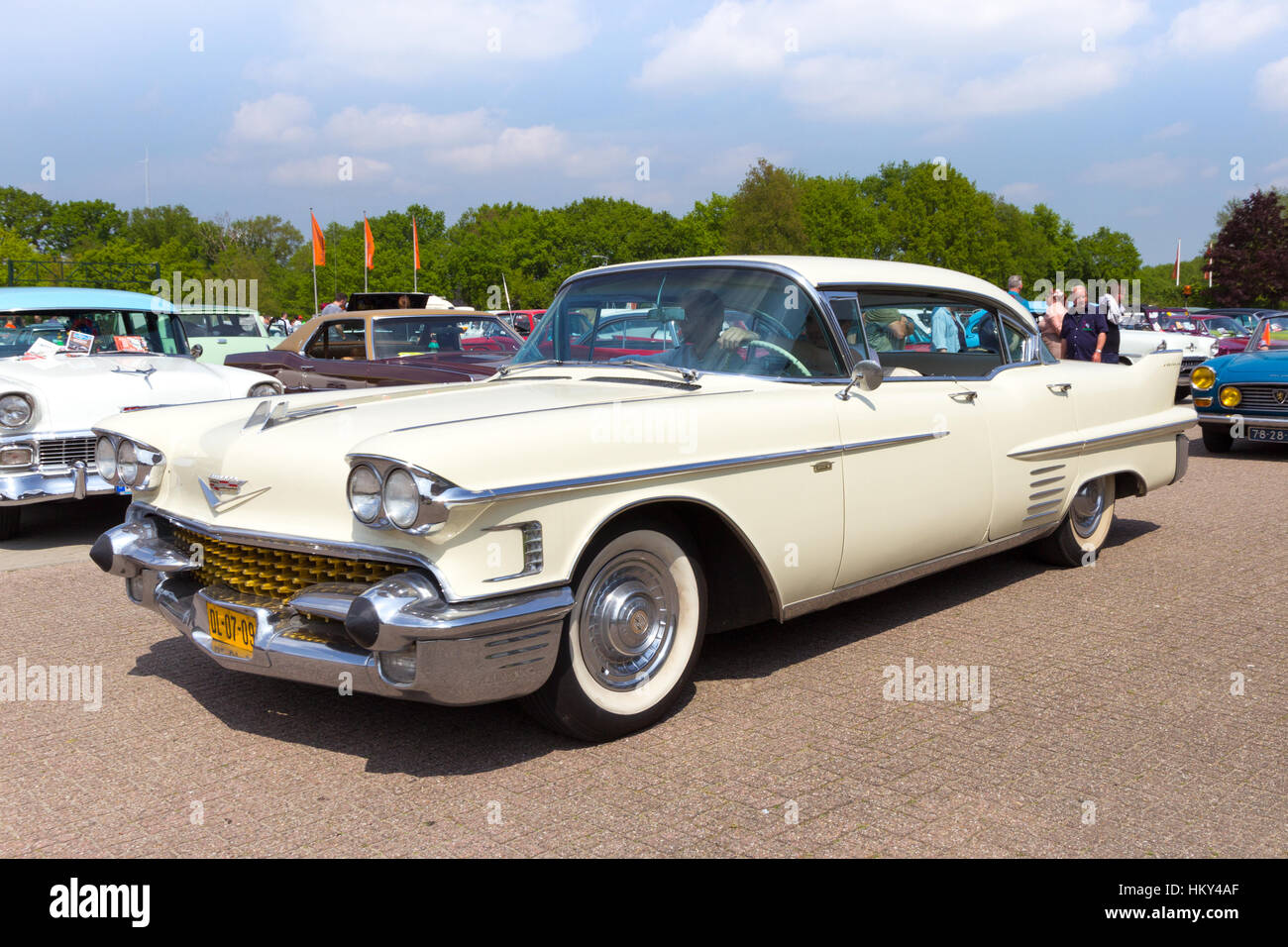 1958 Cadillac Deville Sedan classic car Foto Stock