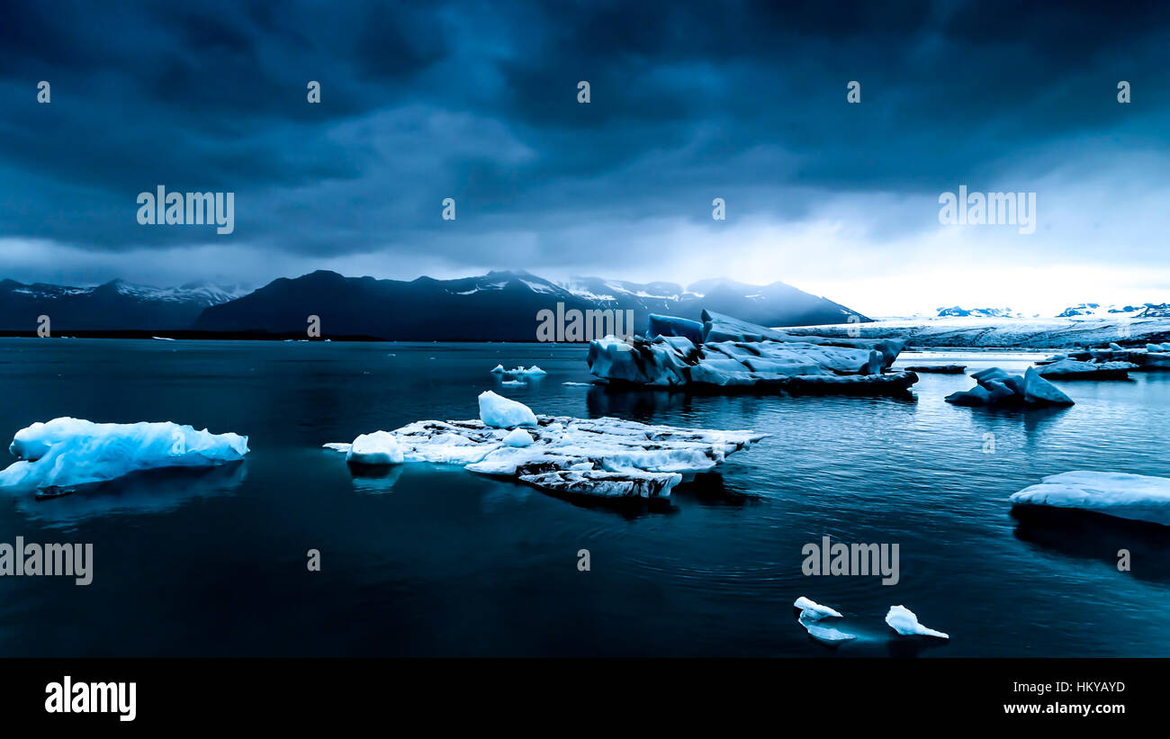 Un iceberg nel Icelands Foto Stock