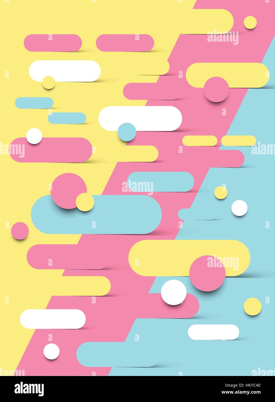 Abstract background design forme con fusione in ogni altro. Illustrazione Vettoriale Illustrazione Vettoriale