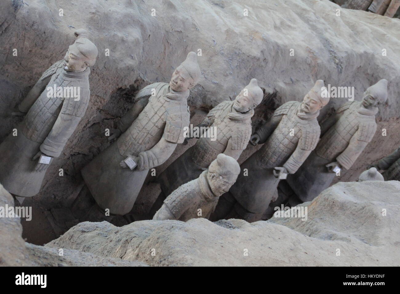 Xi'an Guerrieri di Terracotta Foto Stock