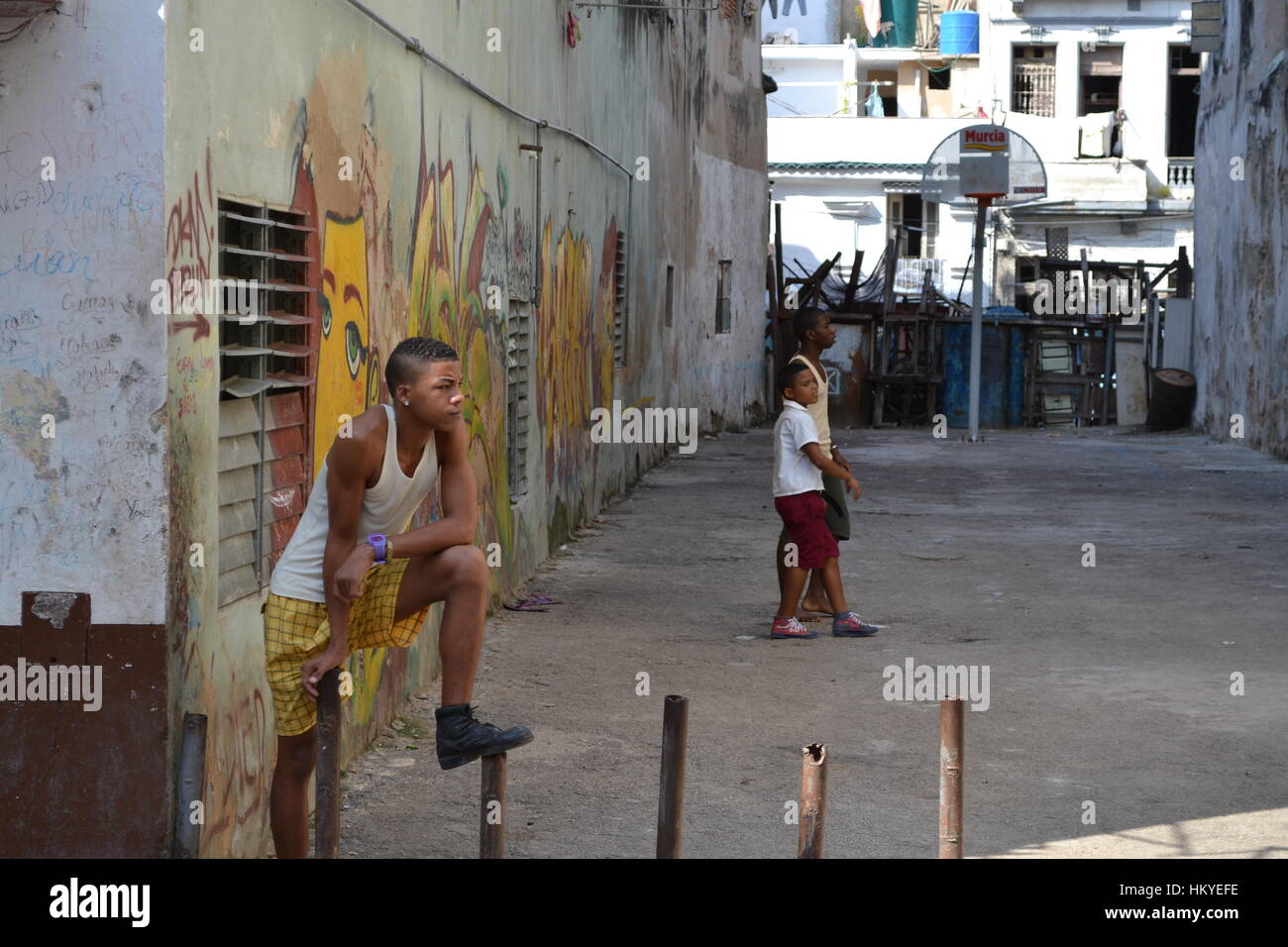 Havana street scene Foto Stock