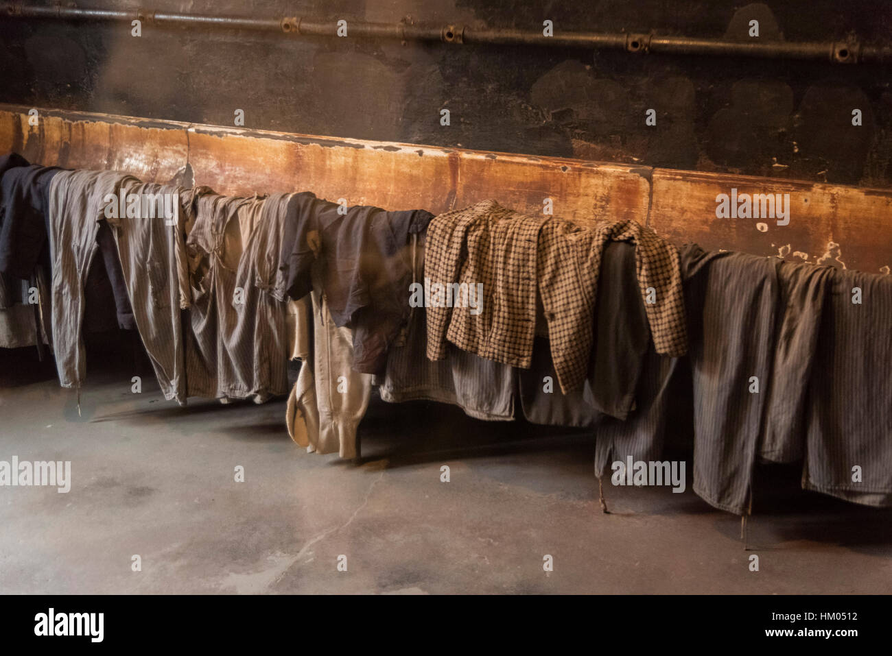 Campo di concentramento di Auschwitz Oswiecim Polonia Foto Stock
