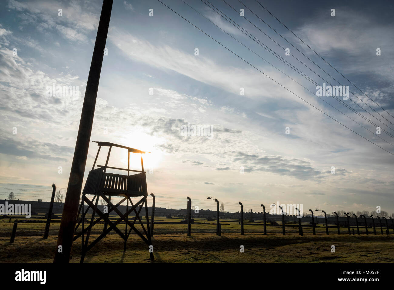 2 Auschwitz Birkenau sterminio camp Oswiecim polonia Foto Stock