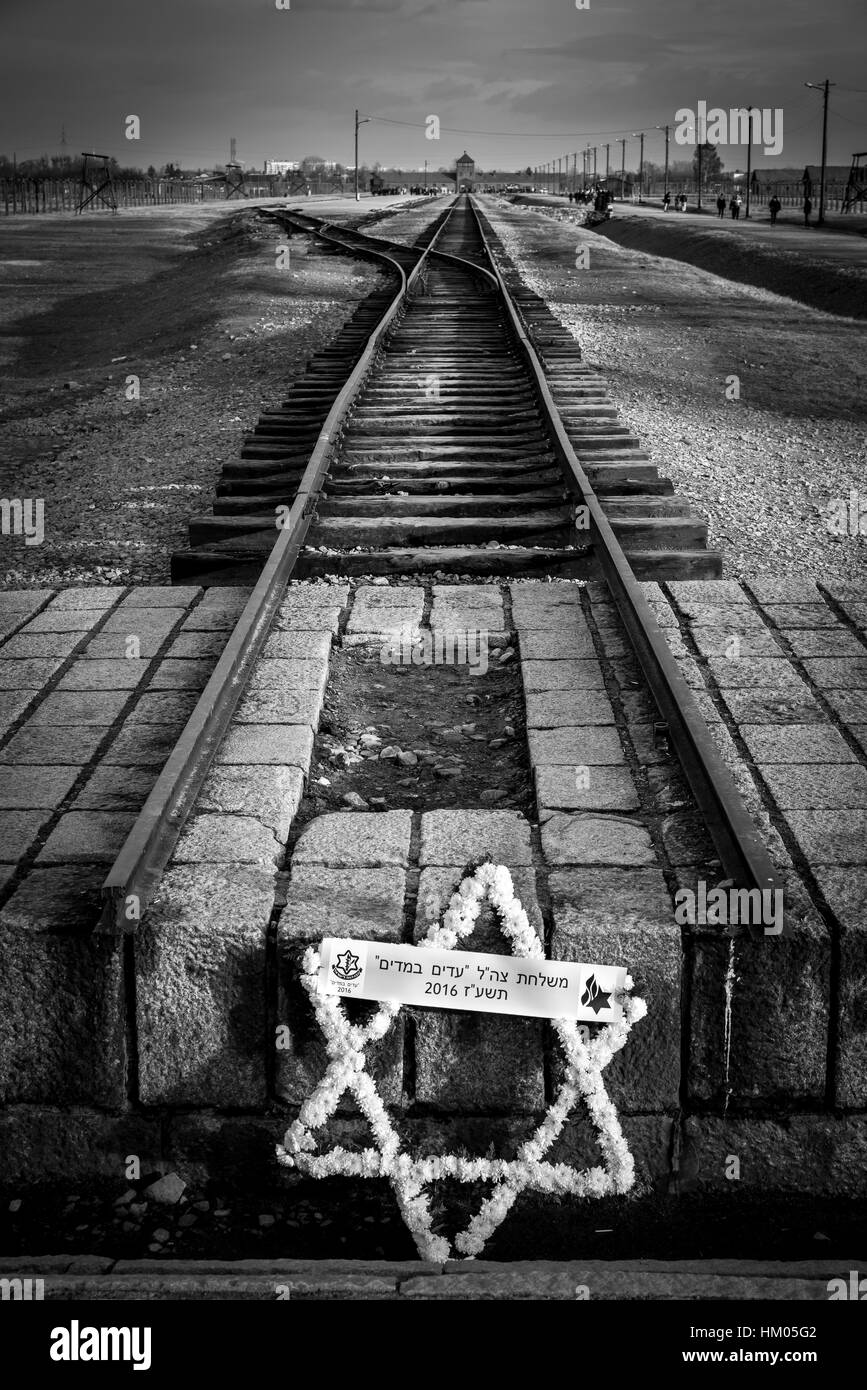 2 Auschwitz Birkenau sterminio camp Oswiecim polonia Foto Stock