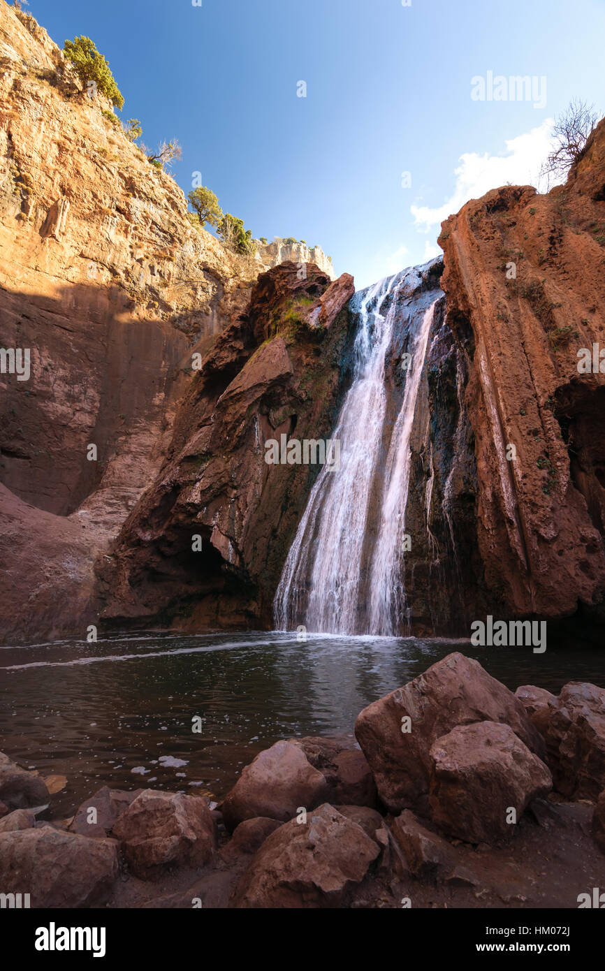 Fonti Oum er- Rbia, Aguelmam Azigza National Park, Marocco Foto Stock