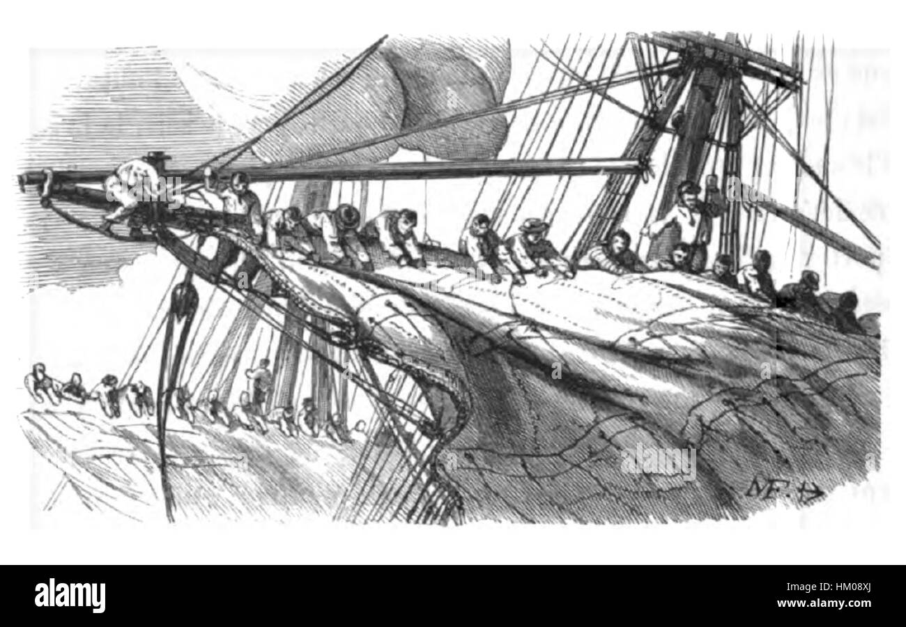 Il dipinto "la Marine" di Pacini cattura una drammatica scena marittima. Con vivide pennellate e composizione dinamica, ritrae la vita navale e la potente energia del mare, riflettendo l'interesse dell'artista per i soggetti marini. Foto Stock