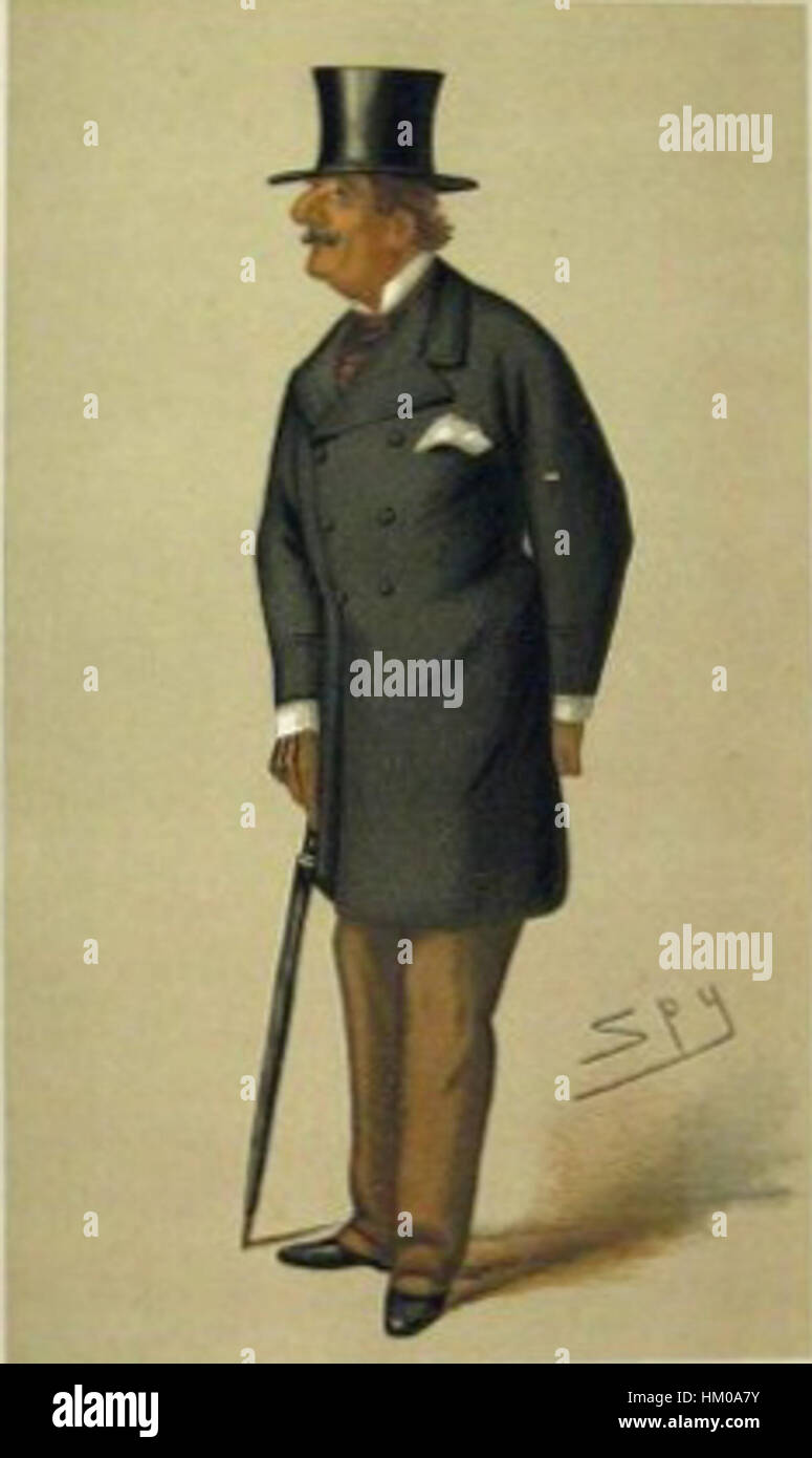 Vanity Fair Illustration di Alfred Horsford, pubblicato il 3 febbraio 1877, è una stampa storica che cattura lo stile e la moda del periodo. Conosciuta per la sua miscela unica di satira e commento sociale, rimane un pezzo importante nello studio dell'arte e dell'illustrazione vittoriana. Foto Stock