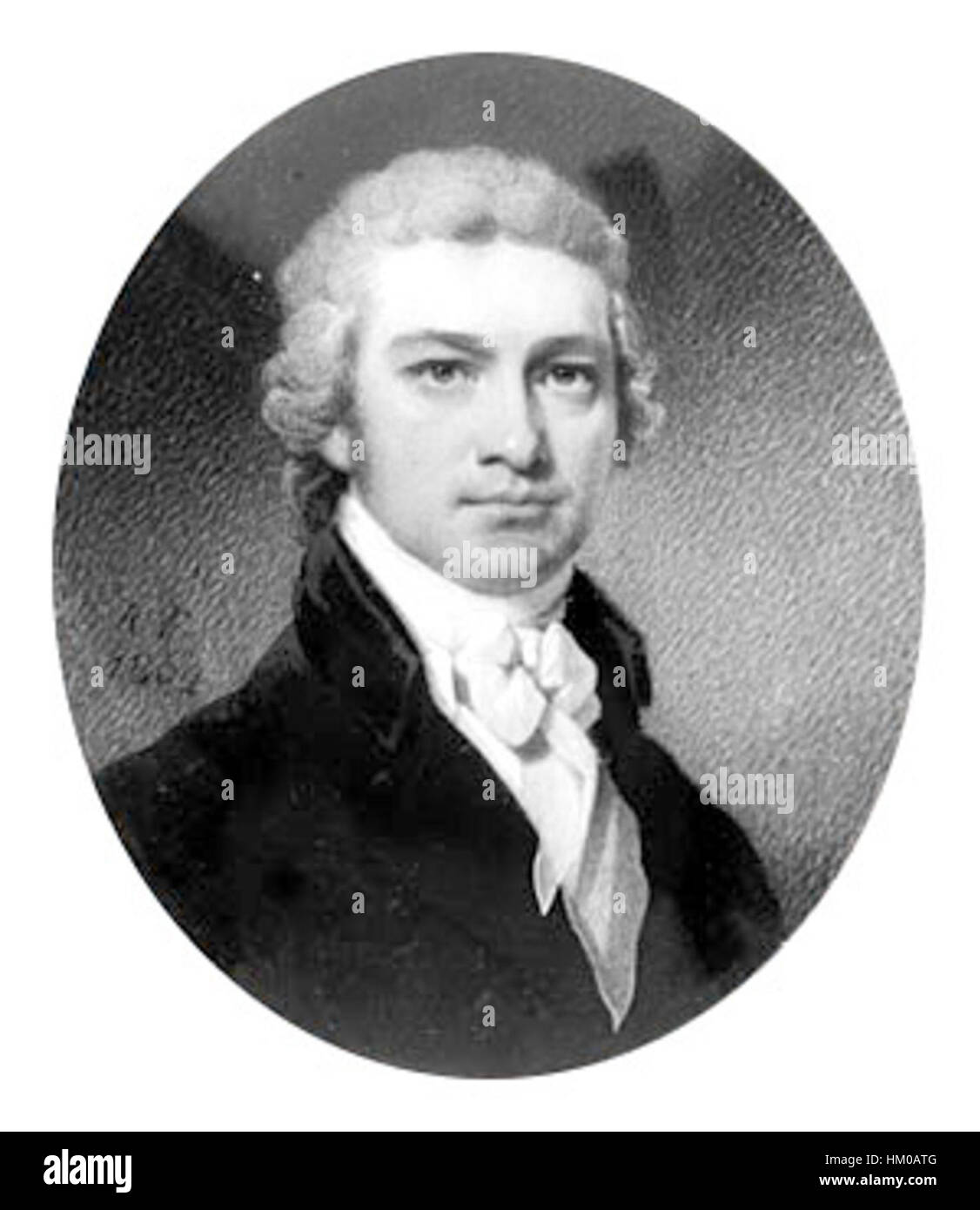 Questo dipinto del 1802 di Charles Goldsborough è un ritratto storico che cattura l'essenza dell'arte americana dei primi anni del XIX secolo. L'attenzione dell'artista nei dettagli e nella texture mette in risalto lo stile artistico dell'epoca. Foto Stock