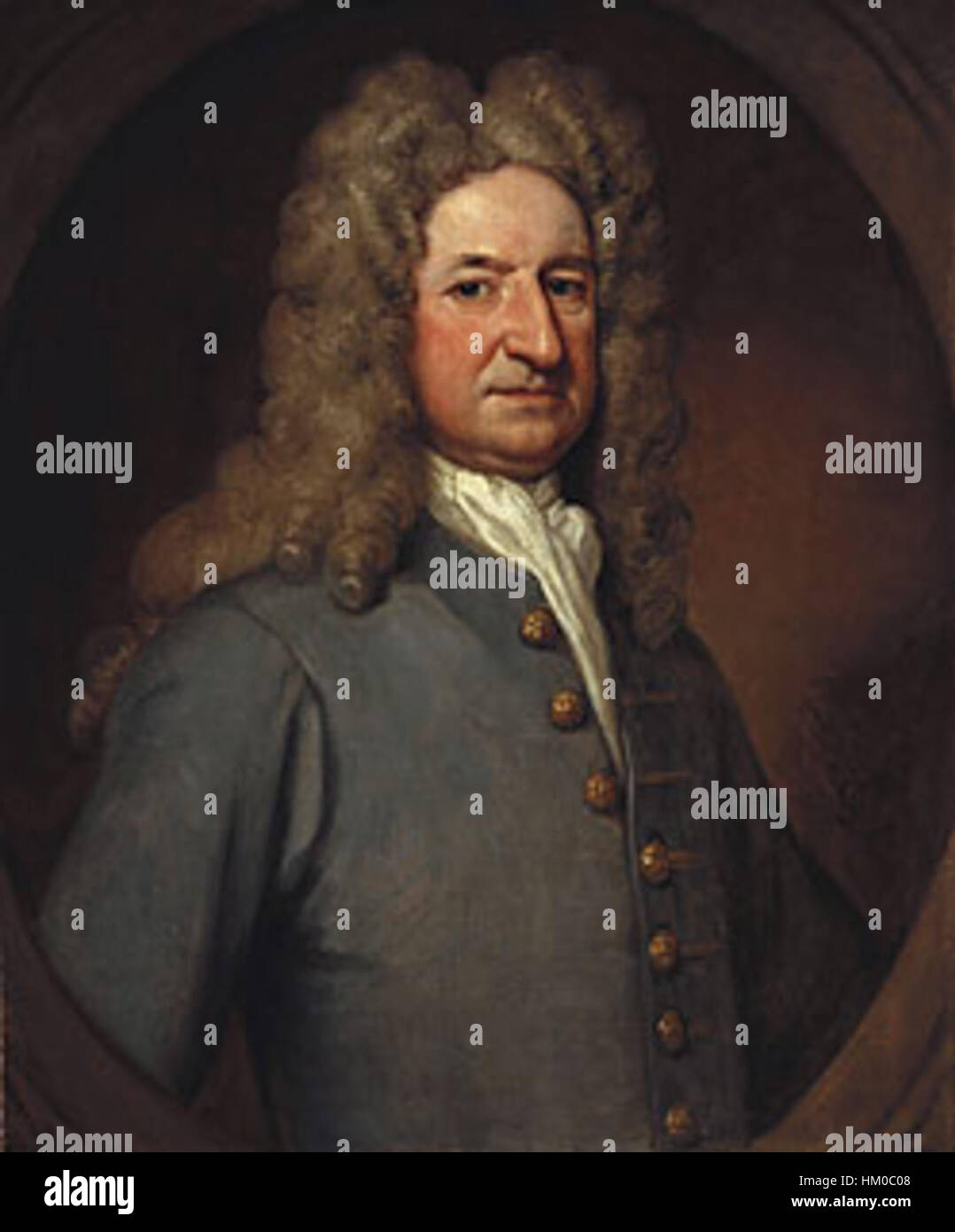 Il ritratto di Henry Wise, un giardiniere e orticoltore inglese, riflette il suo contributo ai giardini botanici nell'Inghilterra del XVIII secolo. Il dipinto cattura la sua personalità con dettagli intricati e un senso di raffinatezza accademica. Foto Stock Il ritratto di Henry Wise, un giardiniere e orticoltore inglese, riflette il suo contributo ai giardini botanici nell'Inghilterra del XVIII secolo. Il dipinto cattura la sua personalità con dettagli intricati e un senso di raffinatezza accademica. Foto Stock